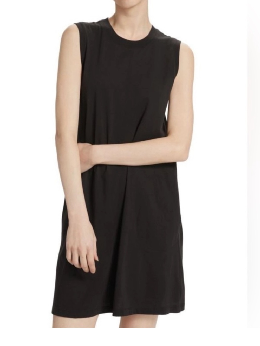 NWT ATM Anthony Thomas Melillo Black Sleeveless Cotton Dress